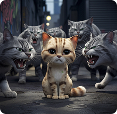 관이와 다른 고양이들